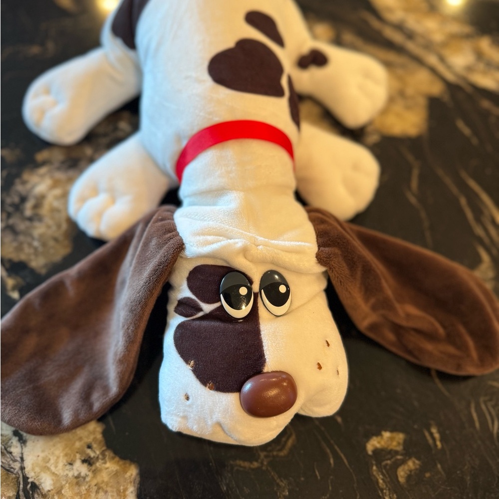 Pound Puppy, Adorable Brown and White Dog Plush Toy